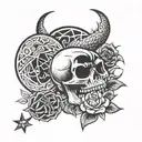 year 1971 1996 2000 tattoo design idea