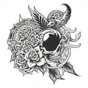 year 1971 1996 2000 tattoo design idea