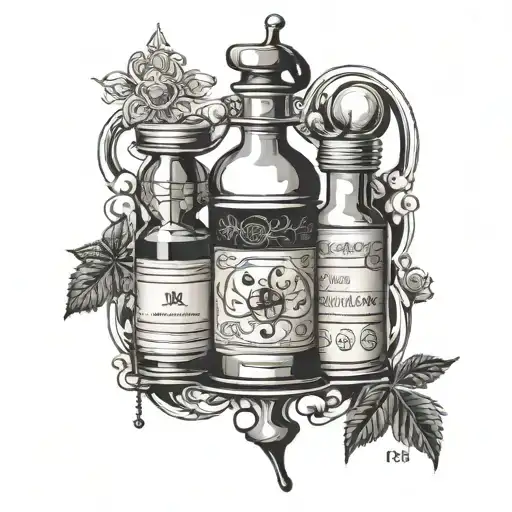 Pharmacy and Programming tattoo design idea