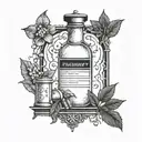 Pharmacy and Programming tattoo design idea