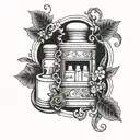 Pharmacy and Programming tattoo design idea