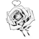 Incorporate realistic prison elements like bars and barbed wire into a traditional rose vine tattoo, symbolizing the attorney's commitment to fighting for justice tattoo design idea