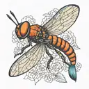 mayfly nmyph tattoo design idea