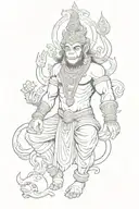 hanuman tattoo tattoo design idea
