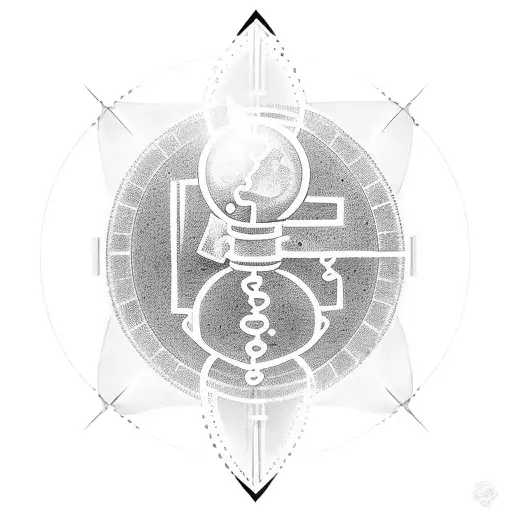 A detailed hourglass with money pouring out of it, representing the constant struggle to balance time and wealth. tattoo design idea