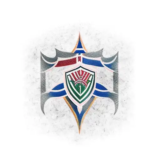 Fluminense Football Club logo with a realistic touch tattoo design idea