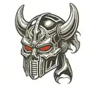 mf doom mask tattoo design idea