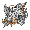 Denver broncos, sanfrancisco Giants, Sacramento kings tattoo design idea