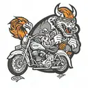 Denver broncos, sanfrancisco Giants, Sacramento kings tattoo design idea