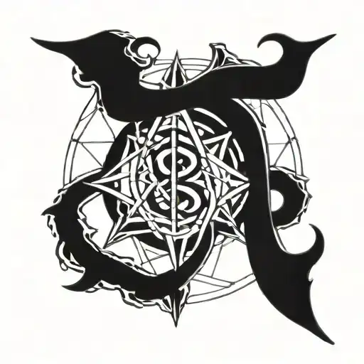 bdsm symbol combined tattoo design idea