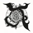 bdsm symbol combined tattoo design idea