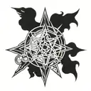 bdsm symbol combined tattoo design idea