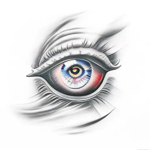 Eye of Ra tattoo design idea