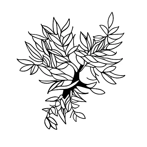 olive-tree tattoo design idea