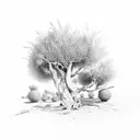 olive-tree tattoo design idea