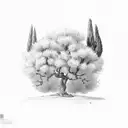 olive-tree tattoo design idea