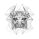 Dagger, bull, 'Saxon' tattoo design idea