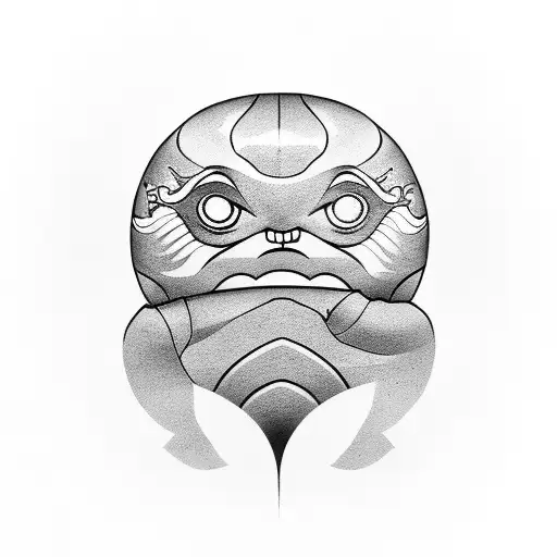 daruma tattoo design idea