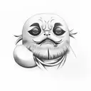 daruma tattoo design idea