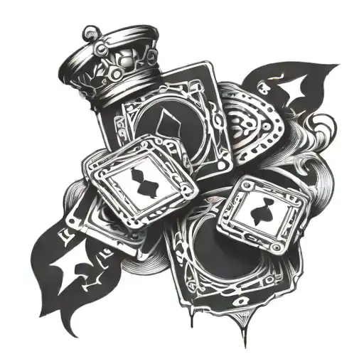easy casino poker  tattoo design idea