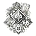 easy casino poker  tattoo design idea