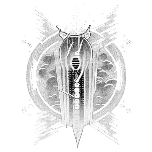 Tornado made of Morse code for rmjt tattoo design idea