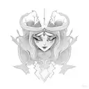 Elf tattoo design idea