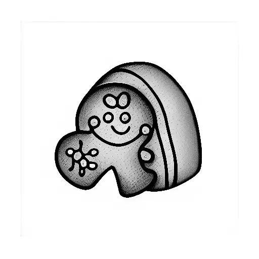 Gingerbread  tattoo design idea