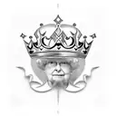 Queen's Crown tattoo design idea