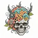 brain you can do hard things tattoo design idea