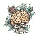 brain you can do hard things tattoo design idea