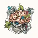 brain you can do hard things tattoo design idea