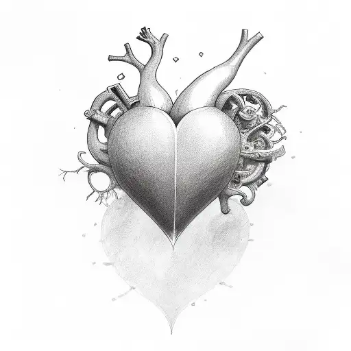 heart eternity tattoo design idea
