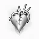 heart eternity tattoo design idea