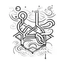 overlapping letters tattoo using the word SOBER tattoo design idea