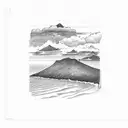 A scenic view of the Canary Islands during the July 2008 holiday tattoo design idea