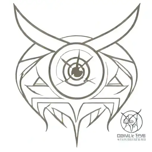 devil eye tattoo design idea