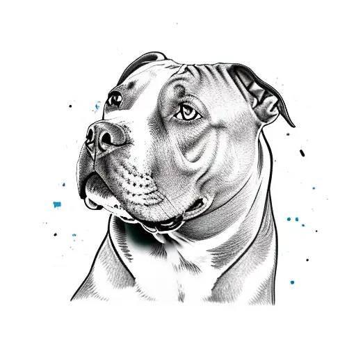 pitbulls tattoo design idea