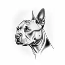 pitbulls tattoo design idea