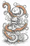 Snoopy tattoo design idea
