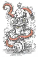 Snoopy tattoo design idea