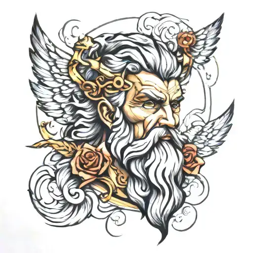 zeus  tattoo design idea