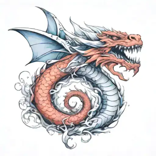 dragón  tattoo design idea