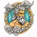zeus  tattoo design idea