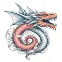 dragón  tattoo design idea