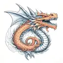 dragón  tattoo design idea