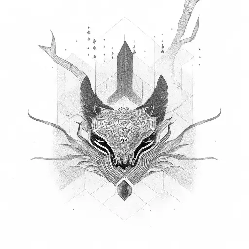 totem mythic tattoo design idea