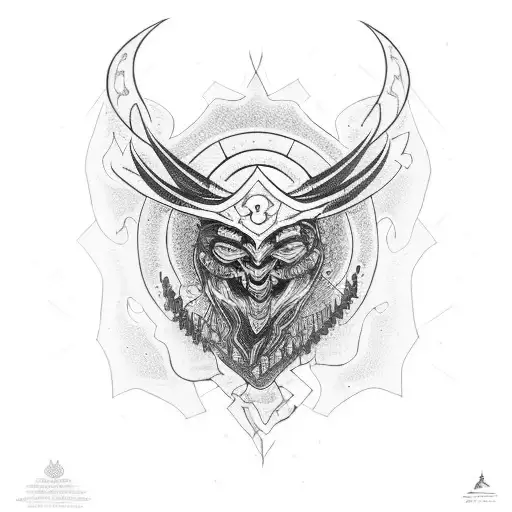 shaman totem kintsugi for shoulder tattoo tattoo design idea