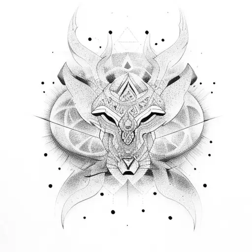  totem cosmo chill tattoo design idea