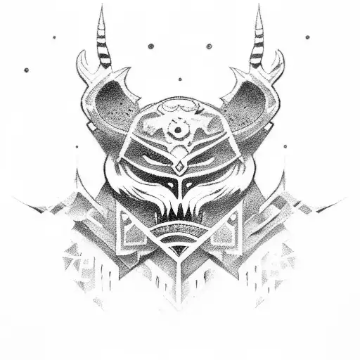 totem Druid  tattoo design idea